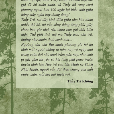 Những năm tháng theo thầy (Hồi ký thời gian thị giả Thiền sư Thích Nhất Hạnh - Thầy Trí Không)