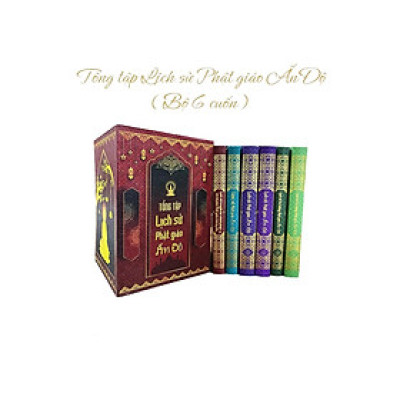 Sách - Tổng Tập Lịch Sử Phật Giáo Ấn Độ - Hộp 6 Cuốn Bìa Mềm - Vĩnh Nghiêm Book
