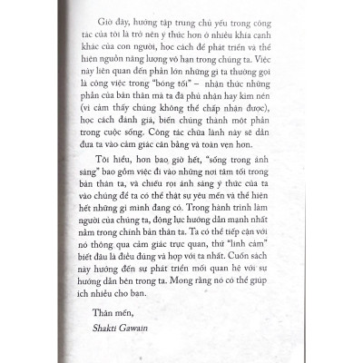 Tủ Sách Tâm Linh Thế Kỷ - Sống Trong Ánh Sáng - Vanlangbooks