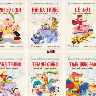 (Combo 10c) TRANH TRUYỆN DANH NHÂN LỊCH SỬ VIỆT NAM - Đỗ Biên Thùy - Nxb Trẻ - bìa mềm