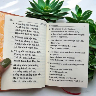 Kinh Pháp Cú Mini Song Ngữ Anh - Việt 