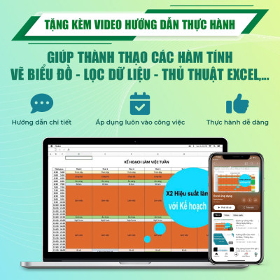Bộ 4 Cuốn Sách Word - Excel - Powerpoint - 39 Thủ Thuật Phím Tắt, Tặng Video Hướng Dẫn, File Thực Hành, Khoá Học