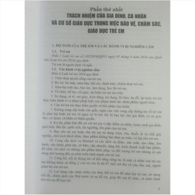 CẨM NANG CÔNG TÁC THAM VẤN HỌC ĐƯỜNG NHỮNG QUY ĐỊNH PHÁP LÝ VÀ BIỆN PHÁP, KỸ NĂNG PHÒNG NGỪA, XỬ LÝ VI PHẠM VỀ HÀNH VI BẠO LỰC, BÓC LỘT, XÂM HẠI TÌNH DỤC TRẺ EM, TỆ NẠN XÃ HỘI TRONG TRƯỜNG HỌC, GIA ĐÌNH, XÃ HỘI VÀ MÔI TRƯỜNG MẠNG