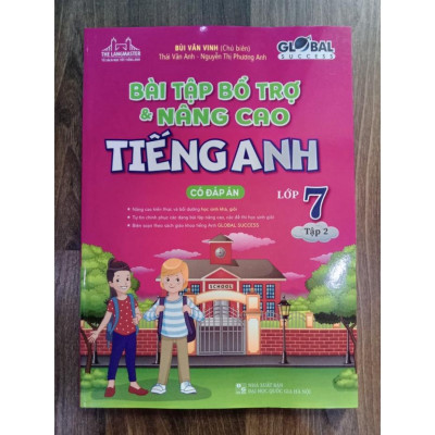 ` Sách - Combo Bài tập bổ trợ và nâng cao tiếng anh lớp 7 tập 1 + 2 (có đáp án) - GLOBAL SUCCESS