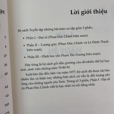 Sách - Tuyển tập những bài toán sơ cấp đại số Tập 3