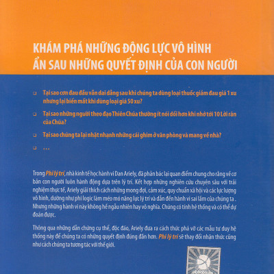 Phi Lý Trí - Cuốn sách cực hay viết về những động lực ẩn sau các quyết định của chúng ta, những hành vi phi lý trí của con người: Tặng Sổ Tay Giá Trị (Khổ A6 Dày 200 Trang)