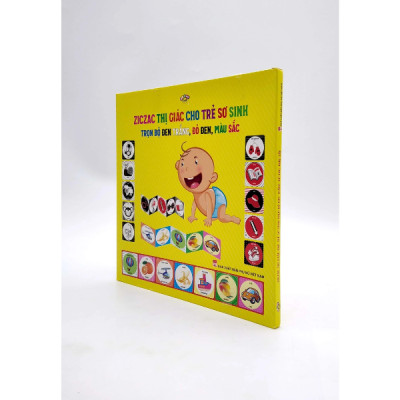 Ziczac Thị Giác Cho Trẻ Sơ Sinh - Trọn Bộ (Đen Trắng - Đỏ Đen - Màu Sắc)