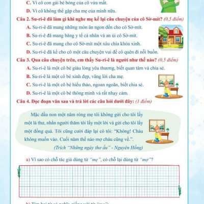 Đề Kiểm Tra Tiếng Việt 4 - Học Kì 2 (Cánh Diều)