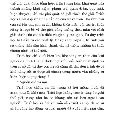 Giáo trình Triết học Mác - Lênin (Dành cho bậc đại học hệ không chuyên lý luận chính trị) - bản in 2024