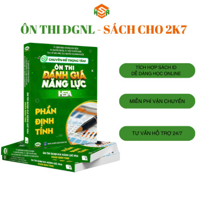 Combo Sách ôn thi đánh giá năng lực Hà Nội (Định tính + Định Lượng + Khoa Học Xã Hội) l HSA BOOK