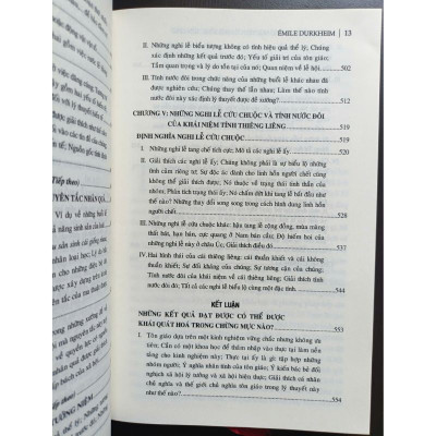 Những Hình Thái Sơ Nguyên Của Đời Sống Tôn Giáo - Les Formes Élémentaires de la Vie Religieuse