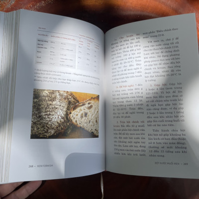 (Bìa cứng in màu- giải thưởng IACP Cookbook- James Bread Foundation Book) BỘT NƯỚC MUỐI MEN - Nền tảng của bánh mỳ và pizza thủ công – Ken Forkish – Thảo Trịnh dịch – Huy Hoang Books phát hành - NXB Phụ Nữ 