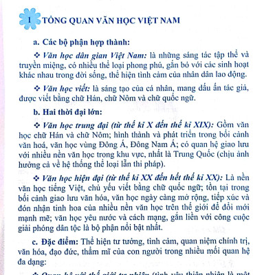 Tóm Tắt Kiến Thức - Kĩ Năng Lớp 10 - 11 - 12 Môn ngữ Văn Chuẩn Bị Cho Kì Thi THPT Quốc Gia
