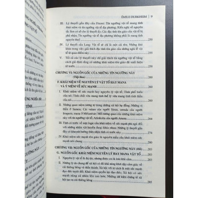 Những Hình Thái Sơ Nguyên Của Đời Sống Tôn Giáo - Les Formes Élémentaires de la Vie Religieuse