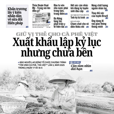 Nhật báo Người Lao Động từ ngày 12-05-2025 đến 18-05-2025