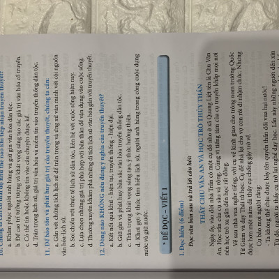 Combo phương pháp đọc hiểu và đề ôn luyện kiểm tra ngữ văn 6 ( Dùng ngữ liệu ngoài sách giáo khoa)oa/