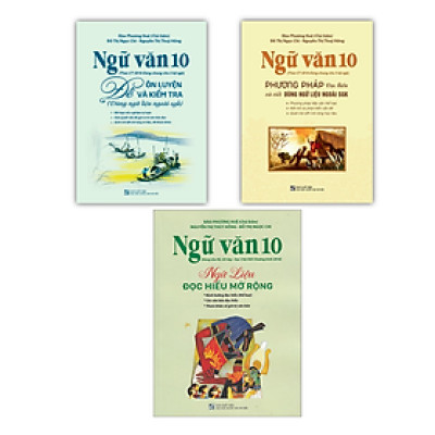 Sách - Combo 3 cuốn Ngữ Văn 10 đề ôn luyện và kiểm tra + Phương pháp đọc hiểu và viết + đọc hiểu mở rộng