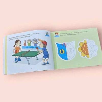 Sách cho bé - Hỏi Đáp Thông Minh - Rèn Luyện Não Trái Não Phải - Tập 4 - Sách tương tác - Dành cho trẻ 3+