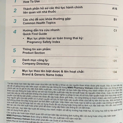 Sách -  Mims Pharmacy 2024/2025 Ấn phẩm Khoa học định kỳ Chuyên đề Nhà thuốc Thực hành