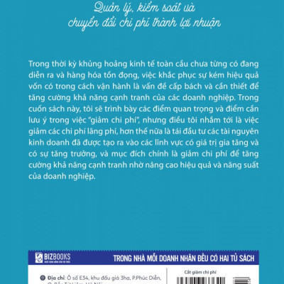 Sách Cắt giảm chi phí - Quản lý kiểm soát và chuyển đổi phí thành lợi nhuận - BẢN QUYỀN