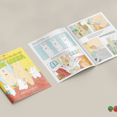 Truyện Ehon bé 3-4-5 tuổi - Chiến lược giảm cân của thỏ Don Ussa
