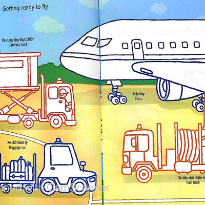 Tô Màu Bóc Dán - Sân Bay - Airport (Tái Bản)