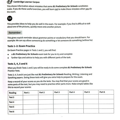 B1 Preliminary for Schools Trainer 1 for the Revised 2020 Exam Six Practice test With Answers and Teacher