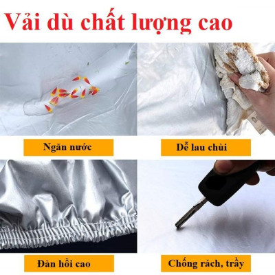 {DÙ OXFORD KHÔNG MỤC}Bạt phủ ô tô, áo trùm xe, bạt che nắng mưa VẢI DÙ DÀNH RIÊNG CHO XE HUYNDAI ELANTRA