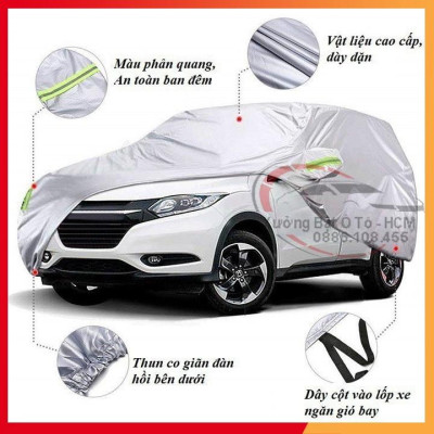 Bạt Phủ Ô Tô Vải Dù Oxford, Tráng Nhôm Cao Cấp, Áo Trùm Bảo Vệ Xe HYUNDAI TUCSON, Bạc Phủ Trùm