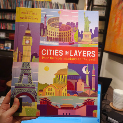 Sách - Cities in Layers by Philip Steele - Peer Through Windows To The Past