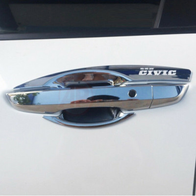 Bộ ốp tay nắm cửa mạ crom dành cho xe Honda Civic 2016-2019
