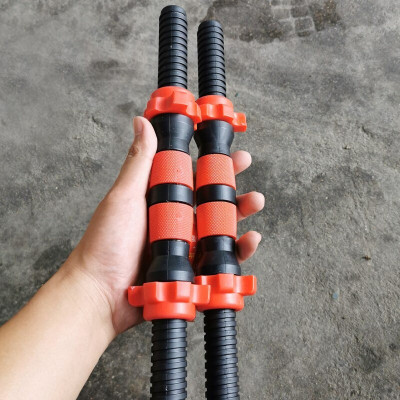 Đòn tạ tay nhập khẩu,Đòn Nhựa và Thép đặc nguyên khối có bọc nhựa tay cầm dài 38cm, nặng 1.35kg (giá 1 chiếc Và 2 Chiếc)Khách tự chọn