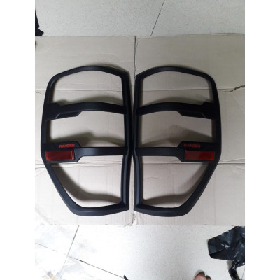 Ốp viền đèn pha, hậu xe Ford Ranger 2015 2016- 2017 2018 2019 2020 2021 nhựa đen cao cấp