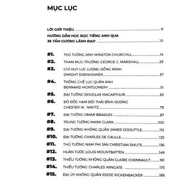 36 Tấm Gương Lãnh Đạo (Song Ngữ Anh Việt)