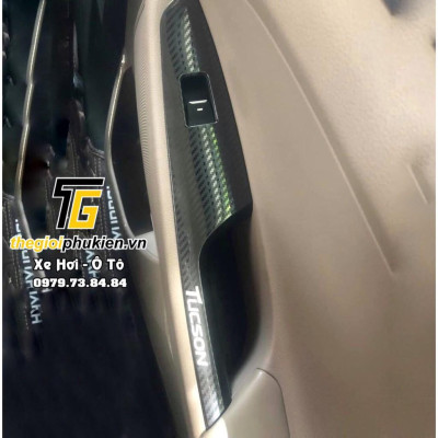Ốp nội thất vân Carbon cho Hyundai Tucson Cao cấp