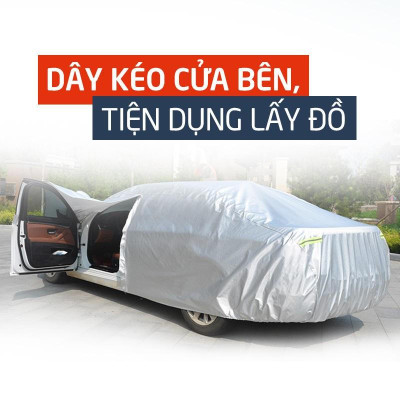 Bạt phủ xe ô tô 7 chỗ 3 lớp thông minh, chất liệu vải dù oxford cao cấp, áo trùm bảo vệ xe 7 chỗ
