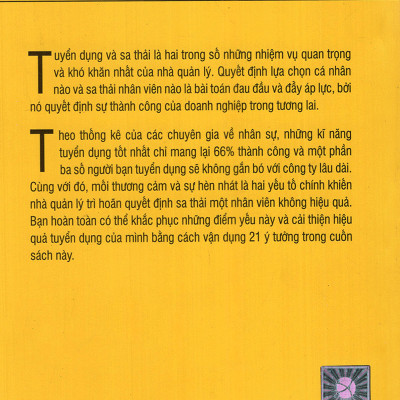 Thuật Tuyển Dụng Và Sa Thải (Tái Bản) (Tặng Cây Viết Galaxy)