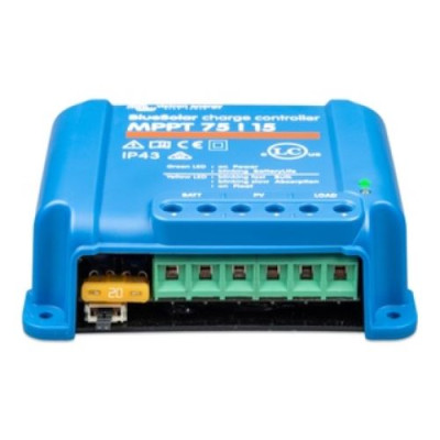 Bộ biến đổi điện năng từ tấm pin năng lượng mặt trời BlueSolar MPPT 75/15 Retail của Victron Energy nhập khẩu từ Hà Lan