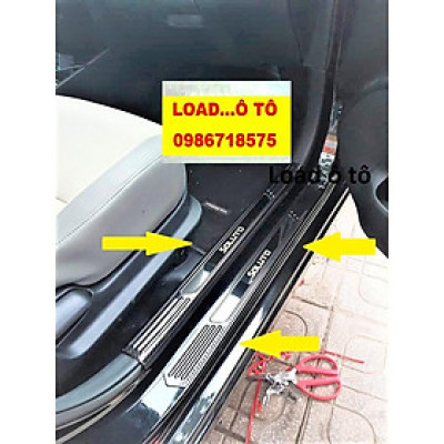 Ốp Bậc Chân, Nẹp Bước Chân Xe KIA Soluto 2023-2019 Mẫu Carbon Cao Cấp
