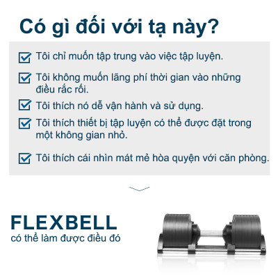 Nuobell flexbell - 01 quả tạ tay 32kg/ 02 quả tạ 64kg (16 cấp điều chỉnh trọng lượng) tập gym tập thể dục tập tạ tập luyện cơ bắp.