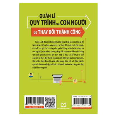 QUẢN LÍ QUY TRÌNH VÀ CON NGƯỜI ĐỂ THAY ĐỔI THÀNH CÔNG - Kathryn Zukof – Minh Long Book – NXB Thanh Niên