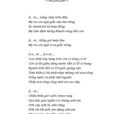 Hát Ru Việt Nam Tuyển Chọn 