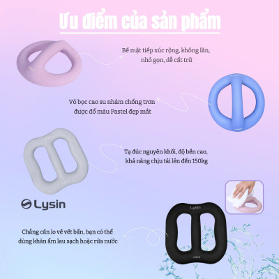 Lysin bộ 02 quả tạ nữ, tạ ấm, tạ bình vôi khối lượng 1.25kg 2.5kg 4.5kg bắng sắt bọc cao su nhám chống trượt thiết kế hình vuông có tay  cầm giữa gọn nhẹ,kiểu dáng độc đáo, rèn luyện sức khỏe, tập luyện dáng và tạ tay.