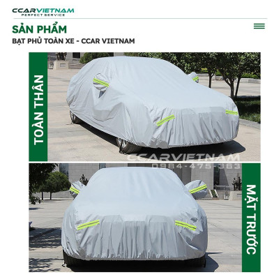[Vải Dù Oxford] Bạt Phủ Xe Ô Tô 4, 5 Chỗ, 7 Chỗ Cách Nhiệt Che Nắng Mưa - Bạt Trùm Xe Hơi CCAR Cao Cấp - Ccar Vietnam
