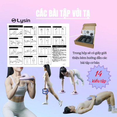 Lysin - quả tạ nữ, tạ ấm, tạ bình vôi khối lượng 1.25kg 2.5kg 4.5kg bằng sắt bọc cao su nhám chống trượt thiết kế hình tròn có tay cầm giữa gọn nhẹ kiểu dáng độc đáo rèn luyện sức khỏe, tập luyện đẹp dáng tạ tay tập cơ tay.