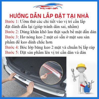 Ốp chống trầy cốp HRV 2018-2019-2020-2021-2022 inox sáng bóng bảo vệ xe chống va đập