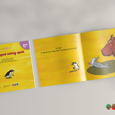 Truyện Ehon bé 1-2-3 tuổi - Nóng quá, nóng quá