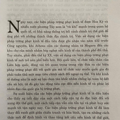 Vũ Khí Kinh Tế: Sự Trỗi Dậy Của Các Biện Pháp Trừng Phạt Kinh Tế Như Một Công Cụ Chiến Tranh Hiện Đại