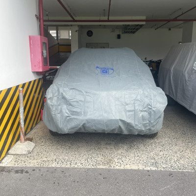 Bạt phủ ô tô chất liệu vải không dệt cao cấp thương hiệu MACSIM dành cho Mitsubishi Xforce màu ghi - sử dụng trong nhà, ngoài trời
