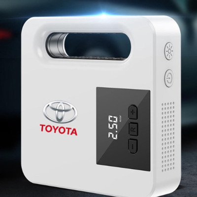 (TOYOTA) Bơm Lốp Điện Tử TOYOTA Tự Ngắt Cao Cấp, Dây Dài Đến 4 Bánh Xe, Lõi Đồng Mạnh Mẽ Bền Bỉ